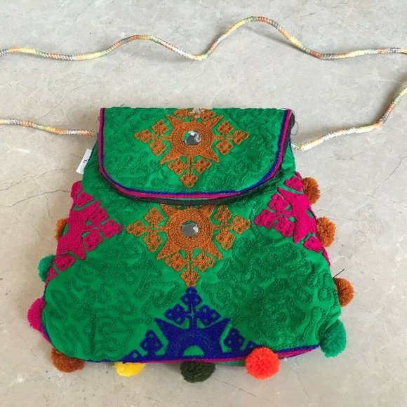 Handmade Cross Body bag Handbag Fancy Embroidry - Picture 7 of 7